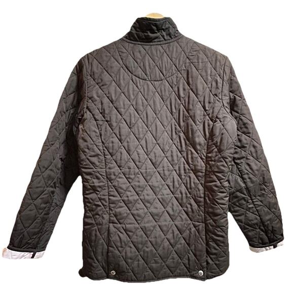 Lands End Equestrian Women's Diamond Quilted Barn Jacket Lightweight Full Zip-S - Picture 3 of 6